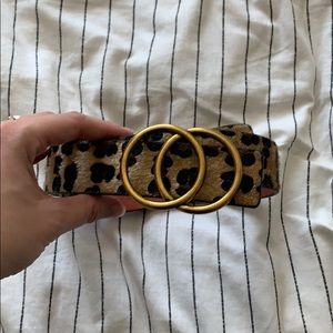 Cheetah print belt